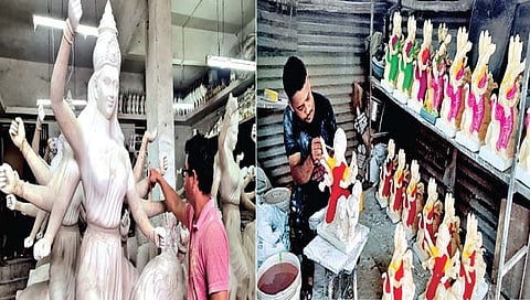 सातारा : आता तयारी दुर्गोत्सवाची; महिलांना ओढ नवरात्रीची