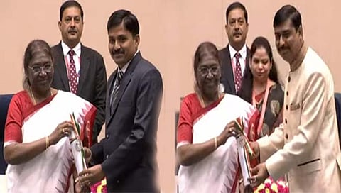 बीडचे शशिकांत कुलथे, सोमनाथ वाळके यांना राष्ट्रपतींच्या हस्ते राष्ट्रीय शिक्षक पुरस्कार प्रदान