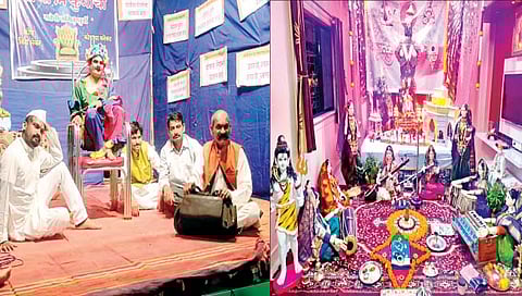 सांगली : देखावे पाहण्यासांठी एकच गर्दी