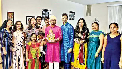 अमेरिकेतील न्यू जर्सीत घुमतोय ‘मोरया’चा गजर