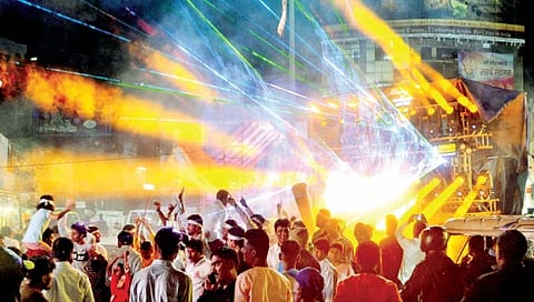 कोल्हापूर : साऊंड सिस्टिम, लेसर शोचे आकर्षण