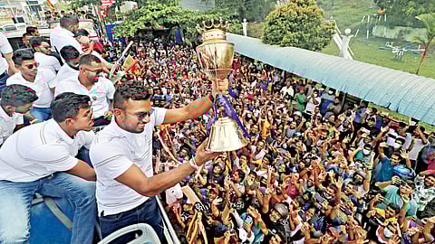 Asia Cup : मायदेशात श्रीलंका संघाचे जल्लोषी स्वागत
