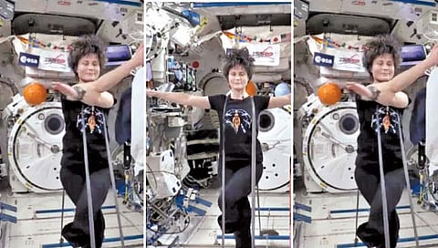 अंतराळाच्या शून्य गुरुत्वाकर्षणातही योगासने!