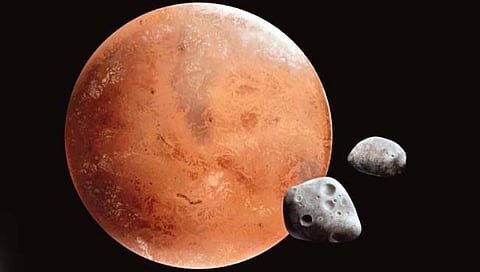 दोन चंद्र असूनही लाल ग्रह पूर्ण सूर्यग्रहणापासून वंचितच