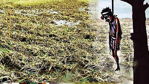 Suicide : पुरात शेतीचे नुकसान झाल्याने शेतकऱ्याची गळफास घेऊन आत्महत्त्या