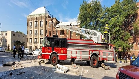 Chicago residential building blast : शिकागो येथे निवासी इमारतीत झालेल्या स्फोटात 8 जण जखमी