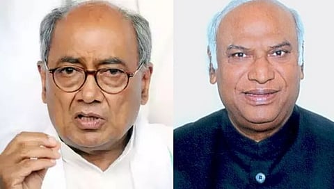 Congress president election : काँग्रेस अध्यक्षपदाच्या निवडणुकीतून दिग्विजय सिंग यांची माघार, मल्लिकार्जून खरगेंना पाठिंबा
