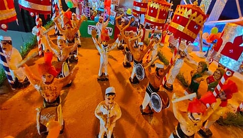 कोल्हापूर : म्हाकवेत साकारला हालसिद्धनाथ यात्रेचा तांत्रिक देखावा (व्हिडिओ)