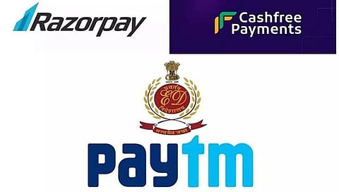 Bengaluru : पेटीएम, रेजरपे आणि कॅश फ्री च्या ठिकाणांवर ईडीचे छापे, बँक खात्यांमधून 17 कोटी जप्त