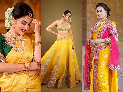Navratri day 4 : नवरात्रीच्या चौथ्या दिवशी या नायिकांवर चढला सोनसळी पिवळ्या रंगाचा साज