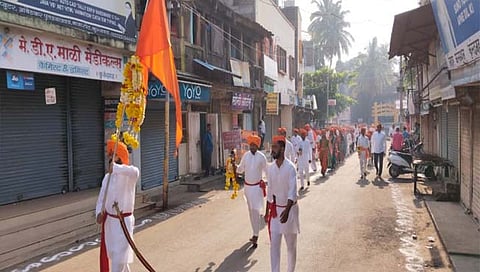कोल्हापूर : कुरुंदवाड येथे दुर्गा माता दौडीचे ९ वे पुष्प संपन्न
