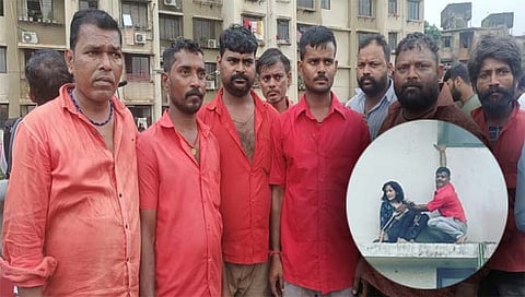 कुर्ला इमारतीच्या आगीनंतर हमालांनी केली चौथ्या मजल्यावरून महिलेची सुटका