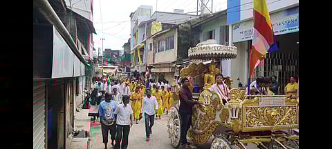 वणी : शोभायात्रेत सहभागी समाजबांधव. (छाया : अनिल गांगुर्डे)