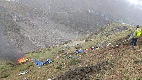 Helicopter crashes in Kedarnath