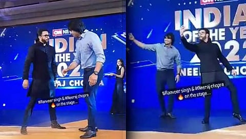 रणवीर सिंह-नीरज चोप्रा गाण्यावर थिरकले