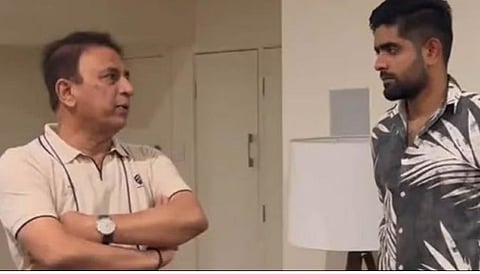 T20 World Cup IND vs PAK सामन्यापूर्वी बाबर आझमने घेतल्या गावस्करांकडून फलंदाजीच्या टिप्स