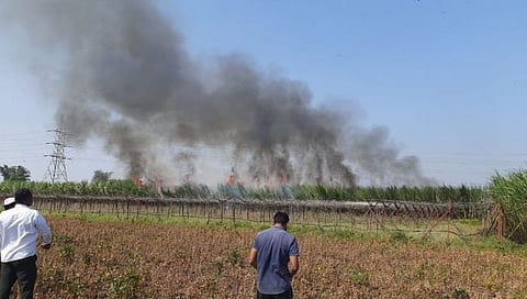 ऊसाला आग,www.pudhari.news