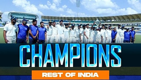 Irani Tophy 2022 : शेष भारत ठरला ईराणी चषकाचा मानकरी; सौराष्ट्रचा ८ विकेट्सनी केला पराभव