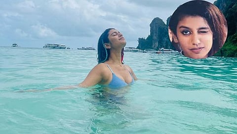Priya Prakash Varrier : ‘आज ब्लू है पाणी पाणी…’ प्रिया वॉरियरने ‘ब्लू बिकीनी’तील फोटो केला शेअर
