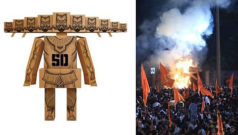 Shiv Sena Twitter : ५० खोक्यांचा खोकासूर… बदललेला रावण; ठाकरे सेनेचा शिंदे सेनेवर हल्लाबोल