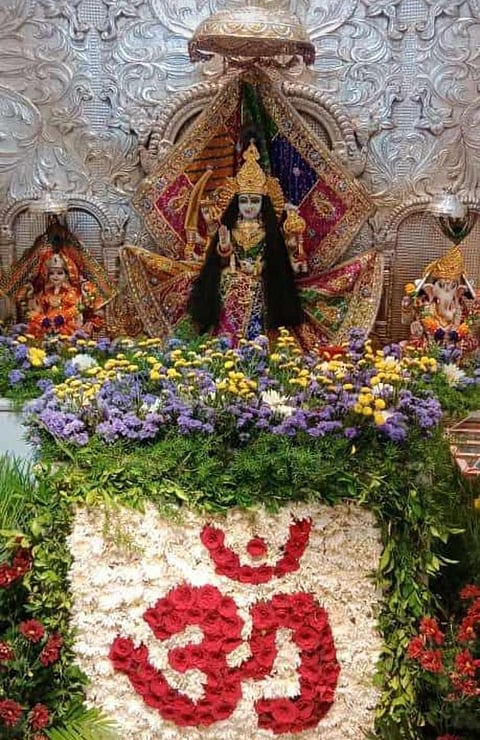 सुखसागर येथील जागृत देवस्थान अंबा माता मंदिरात होते आहे दर्शनासाठी गर्दी