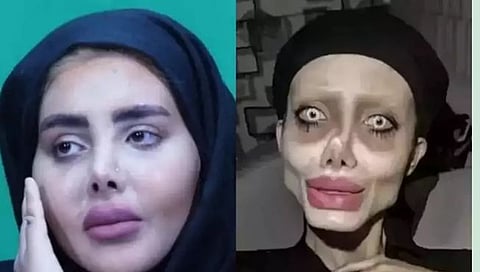 Zombie Angelina Jolie : इराणच्या ‘झोम्बी’ अँजेलिना जोलीची तुरूंगातून सुटका; समोर आला तिचा खरा चेहरा