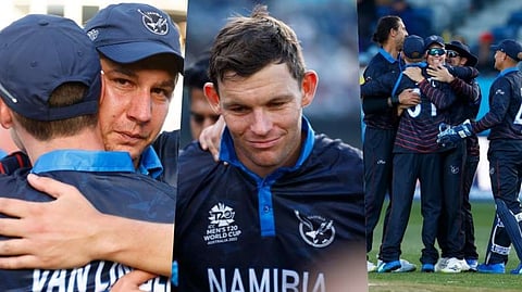 T20 World Cup NAM vs SL : श्रीलंकेचा पराभव केल्यानंतर नामिबियाच्या खेळाडूंना अश्रू अनावर!