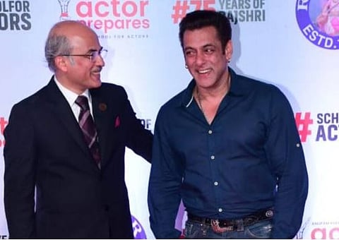 Sooraj Barjatya with Salman Khan