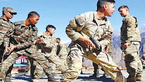 चिनी सीमेलगत भारत-अमेरिकेचा युद्ध सराव