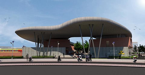 बारामती बसस्थानकाची इमारत येतेय आकाराला