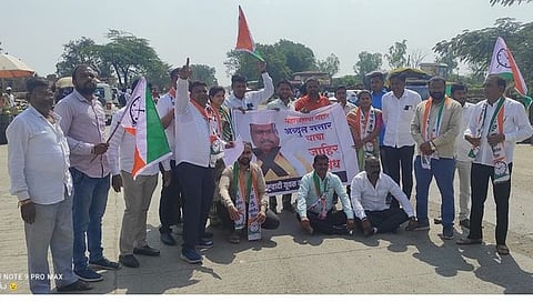 अब्दुल सत्तार यांचा निषेध,www.pudhari.news