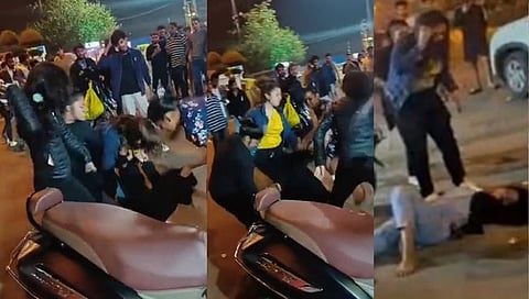 Drunk Girls Beat Up One Girl In Indore : इंदोरमध्ये मद्यपी तरुणींचा धिंगाणा; चौघींकडून एकीस बेदम मारहाण (VIDEO)