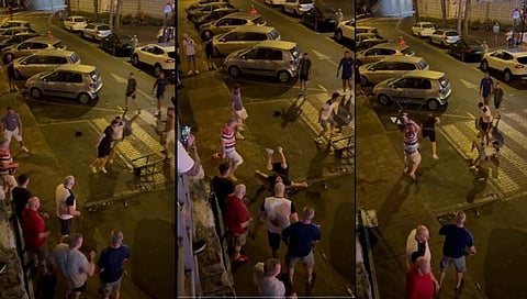 FIFA WC 2022 : इंग्लंड – वेल्सच्या चाहत्यांचा कतारच्या रस्त्यावर ‘राडा’ ( व्हिडीओ )