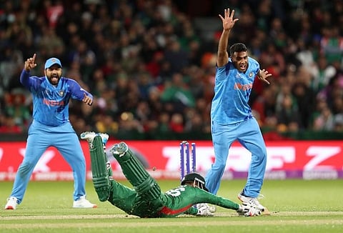 INDvsBAN T20WC: भारताचा बांगलादेशवर राेमहर्षक विजय