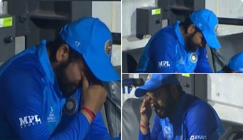 Rohit Sharma Crying : रोहित शर्माला अश्रू अनावर, इंग्लंड विरुद्ध पराभव झाल्याने भावूक