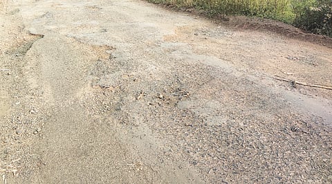 देवदैठण : रस्त्यांवरील खड्ड्यांत लावणार बेशरमाचे रोपटे ; रस्त्याच्या डागडुजीसाठीचा खर्च खड्ड्यांत