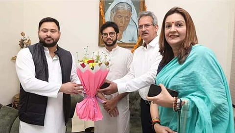 Thackeray-Yadav meet : आदित्य ठाकरेंनी पाटण्यात घेतली बिहारचे उपमुख्यमंत्री तेजस्वी यादव यांची भेट