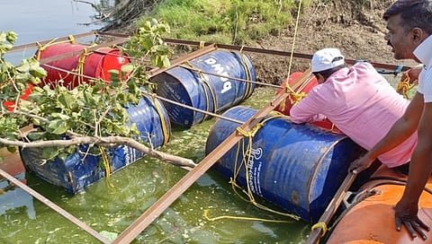 पंढरपूर : अवैध वाळू उपसा विरोधात सलग तीन दिवस कारवाई; २ तराफा, १७ होड्या केल्या नष्ट