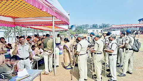 कोल्हापूर : ग्रामपंचायत निवडणुकीसाठी 3 हजारांवर पोलिस रस्त्यावर