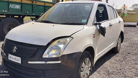 बीड : बेकायदेशीर गुटख्याची वाहतूक करणाऱ्या कारची पादचाऱ्यास धडक