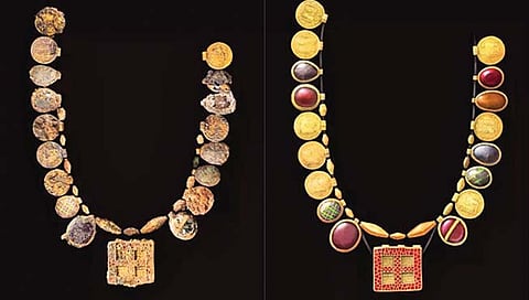 मध्ययुगातील सोन्याच्या नेकलेसचा शोध