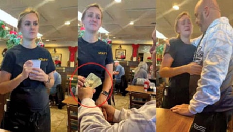 गर्भवती महिला वेटरला दिली लाखाची टिप!