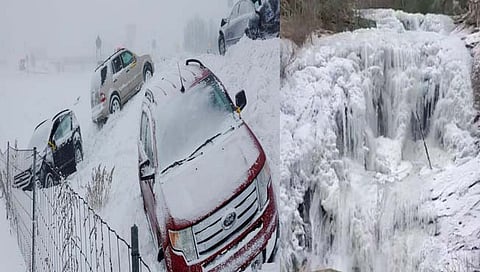 US winter storm | अमेरिकेतील हिमवादळात ६० मृत्यू, कारमध्ये सापडले अनेक गोठलेले मृतदेह, धबधब्यांचा प्रवाह थांबला!