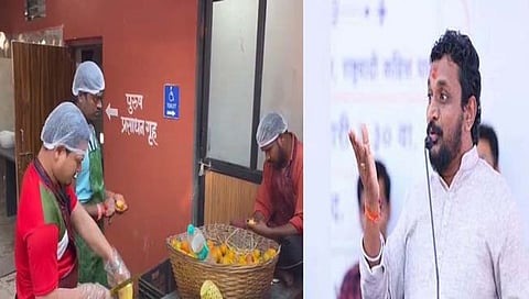 Winter session 5th day : शौचालयाच्या प्रवेशद्वारावरच ज्यूस सेंटरची फळं स्वच्छ! नागपूर विधीमंडळ परिसरातील आणखी एक व्हिडिओ समोर