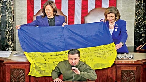 Russia Ukraine War : युक्रेन कदापि शरणागती पत्करणार नाही : व्लादिमीर झेलेन्स्की