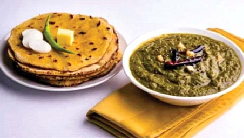 sarso ka saag ‘सरसों का साग’ ची रेसिपी २,५०० वर्षांपुर्वीची!