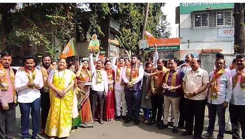 नाशिकमध्ये भाजपचा जल्लोष,www.pudhari.news