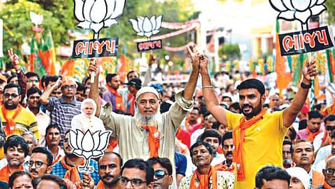 गुजरात भाजप विजय,www.pudhari.news