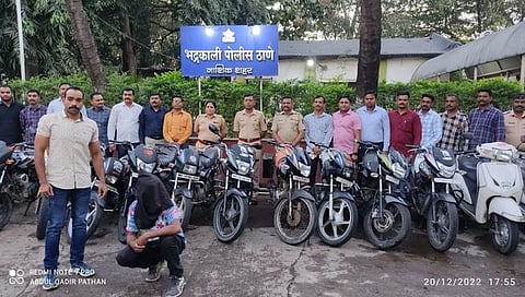 नाशिक दुचाकी चोरास अटक,www.pudhari.news