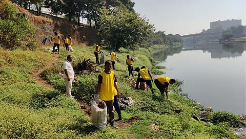 गोदावरी, वाघाडी नदीपात्राची स्वच्छता,www.pudhari.news
